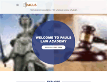 Tablet Screenshot of paulslawacademy.com